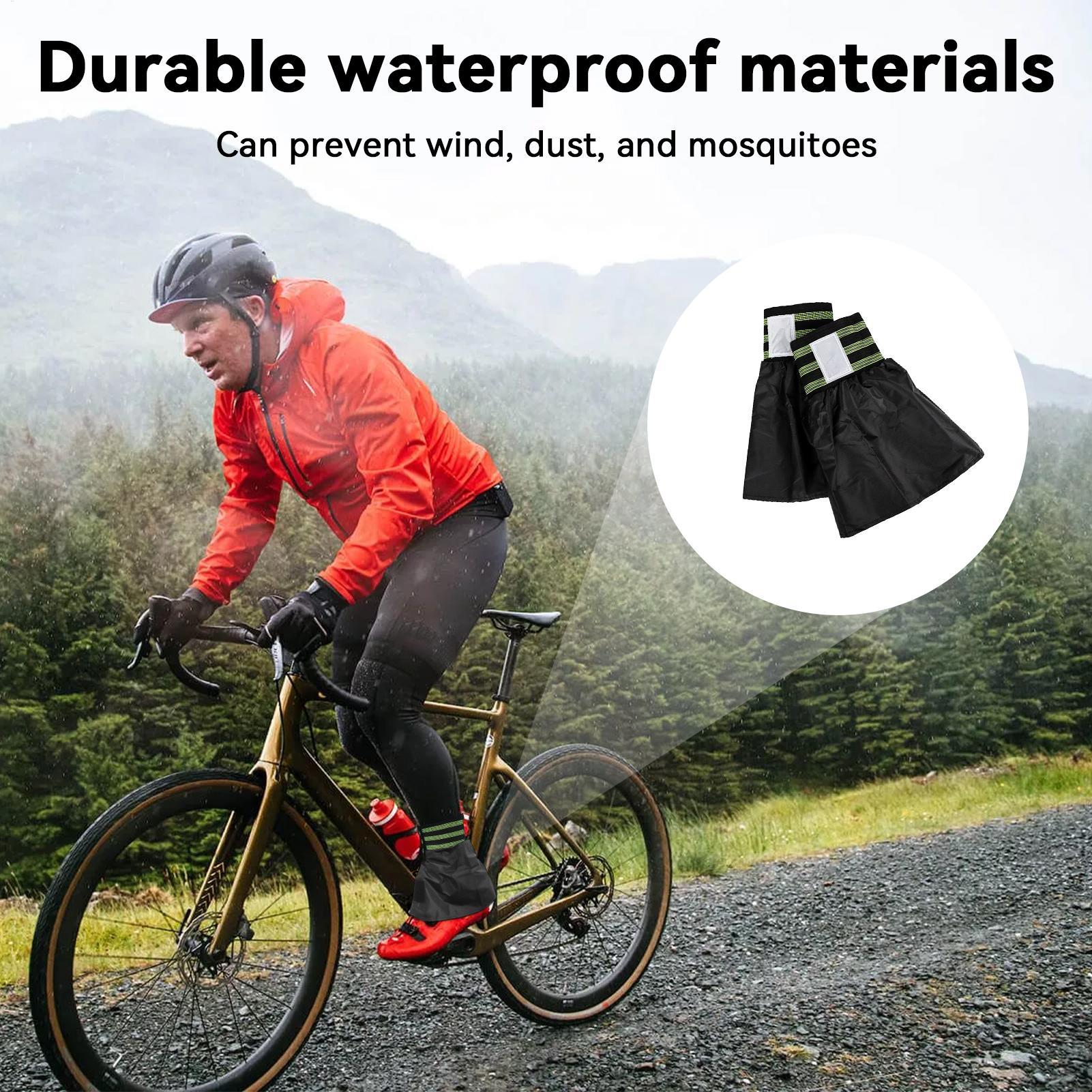 Cycling Gear Waterproof - Polainas impermeables y transpirables para ciclismo,