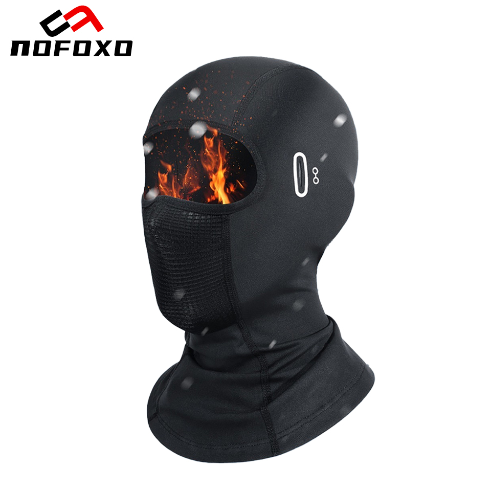 Cycling Gear Winter - NOFOXO-mascarilla facial para motociclismo, gorro cálido
