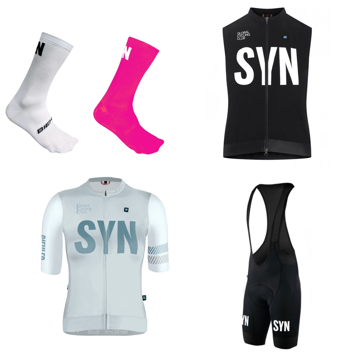 Cycling Gear Ladies - Conjunto de Ciclismo de Cuatro Piezas