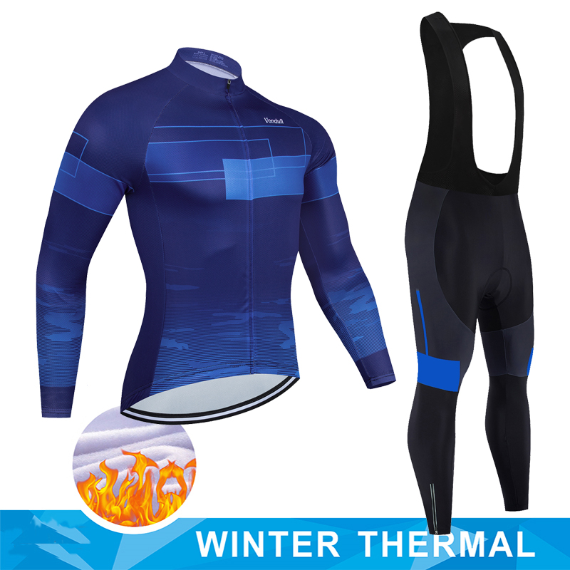 Cycling Gear Winter - Jersey con pechera para ciclismo, ropa