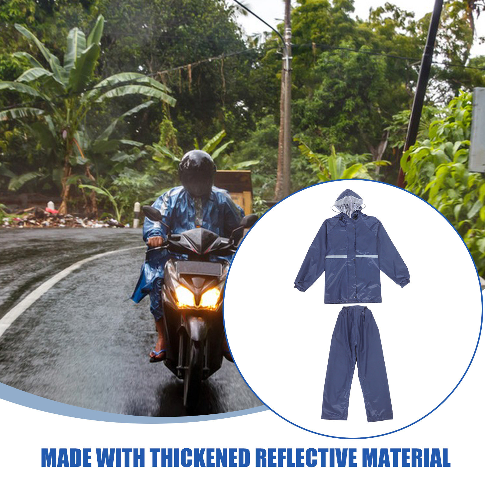 Cycling Gear Design - Trajes reflectantes impermeables para hombres y