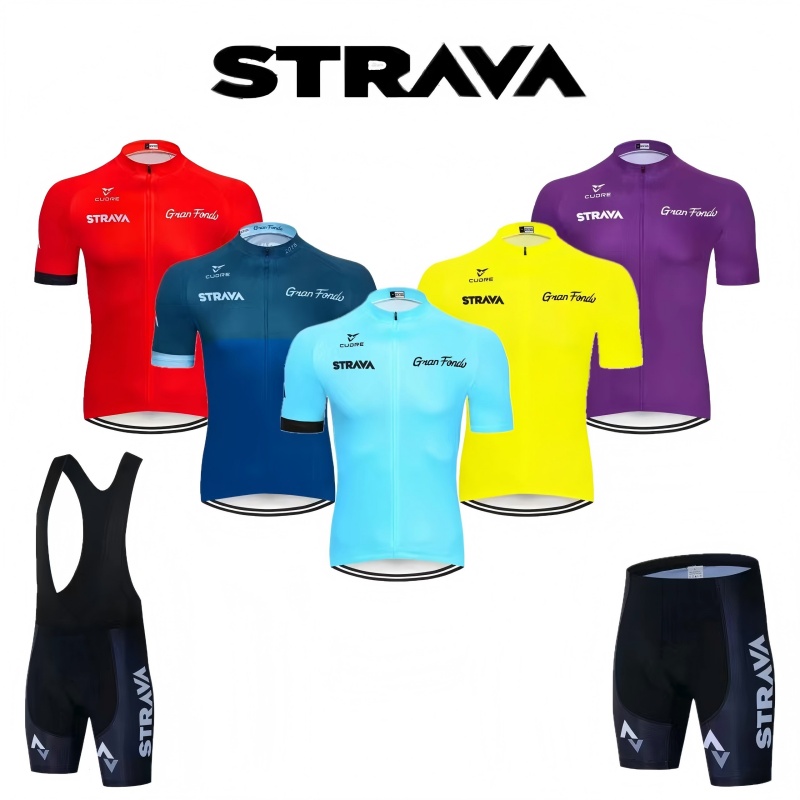 Cycling Gear Waterproof - Conjuntos de ciclismo STRAVA, ropa de