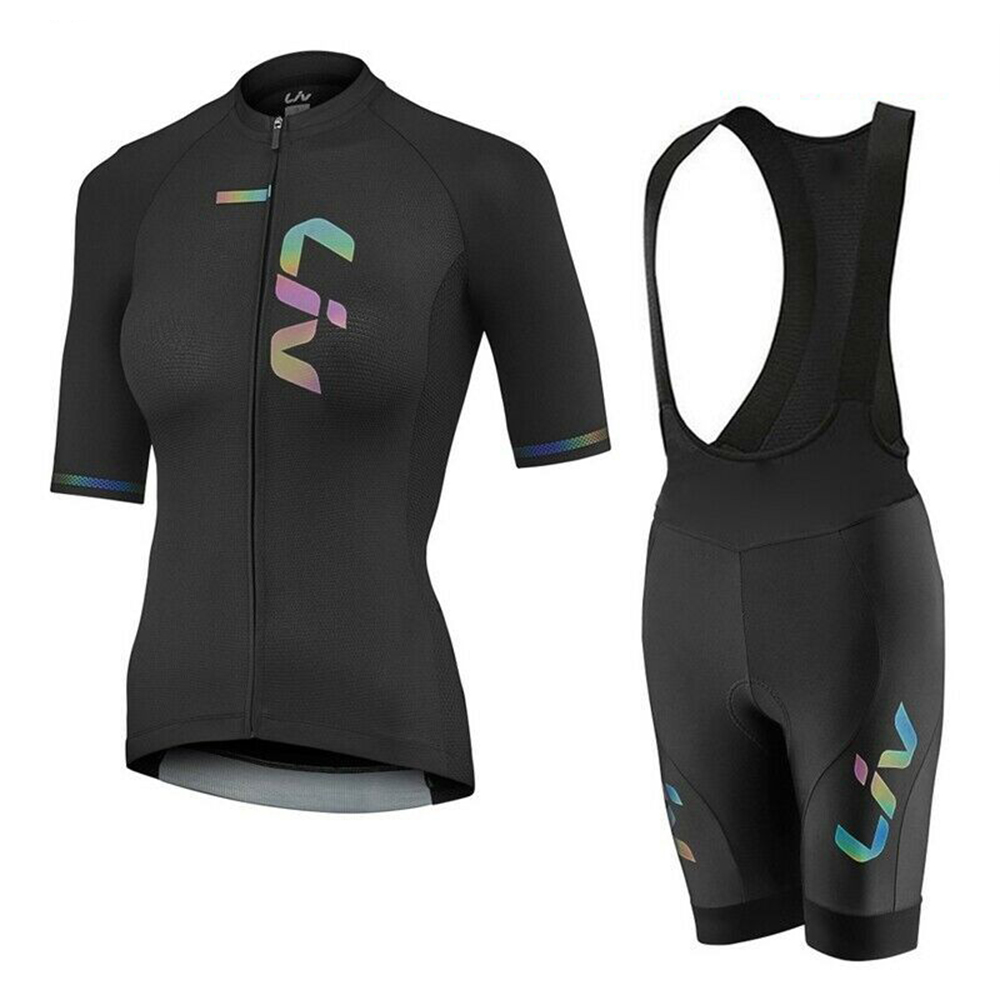 Cycling Gear Ladies - LIV-Conjunto de pantalones cortos con pechera