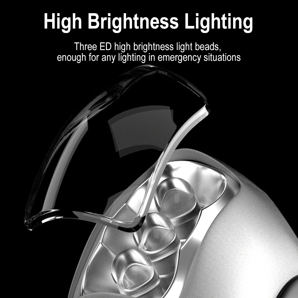 BORUIT-linterna LED con manive - Bike Dynamo Light reseña y precio