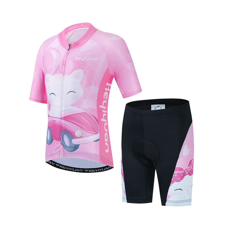 KEYIYUAN-Conjunto de Jersey de - Cycling Gear Kids reseña y precio