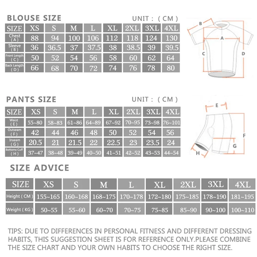 Conjuntos de Jersey de Ciclism - Cycling Gear Waterproof reseña y precio